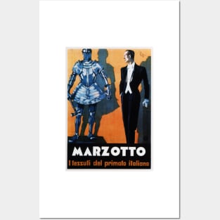 MARZOTTO The Premium Italian Fabric c1933 Vintage Textile and Fashion Advertisement Posters and Art